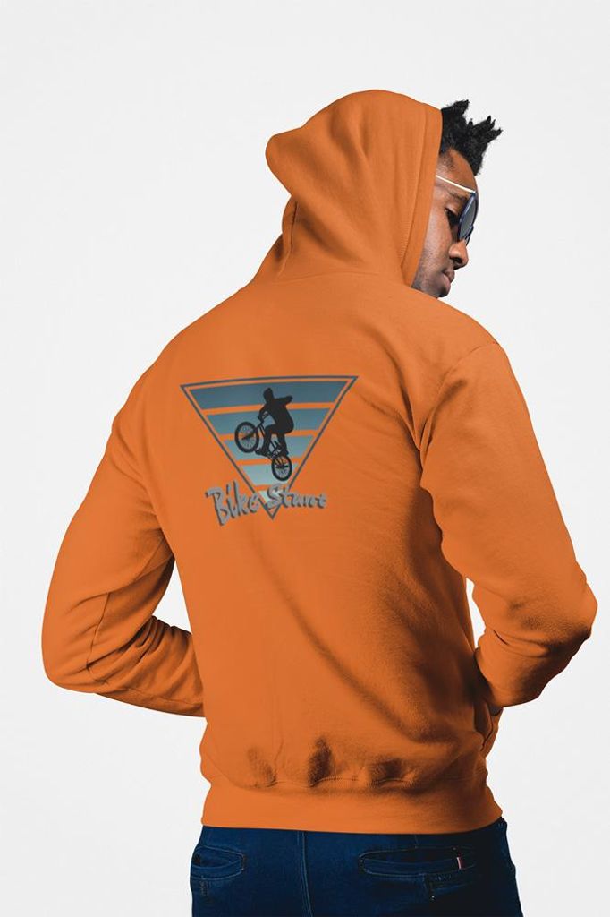 D&B Uni Hoodie ZIPST00214 Bike Orange-Größe S