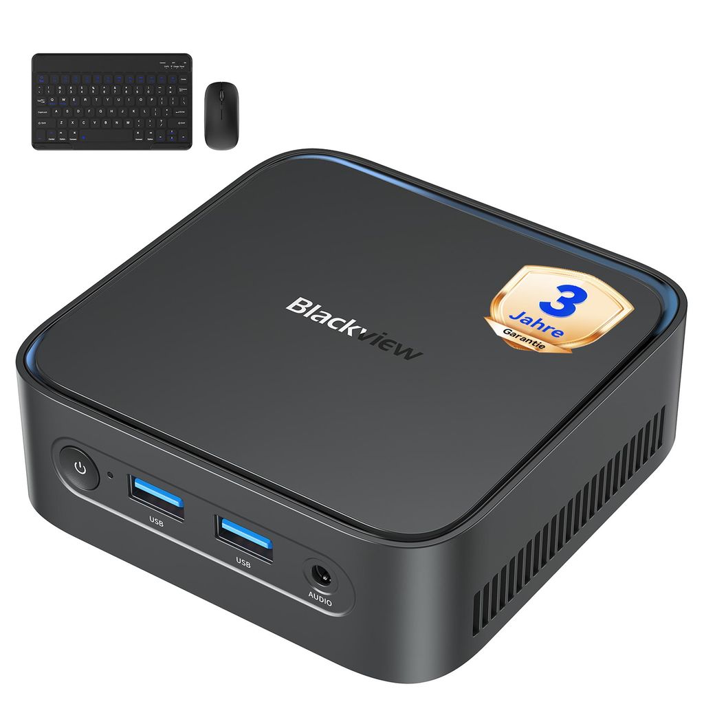 Blackview MP50 Mini-PC AMD Ryzen 5 3500U/16GB DDR4/512GB M.2 SSD, 15W Ultra-Low Power/≤30dB Ultra-Quiet, Windows 11 Pro 0.33L