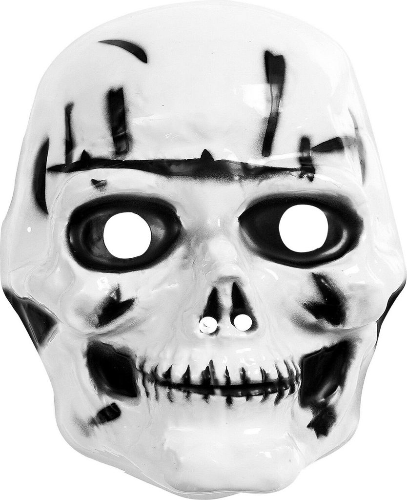WIDMANN S.R.L. Maske Totenkopf aus Plastik Produktbild 