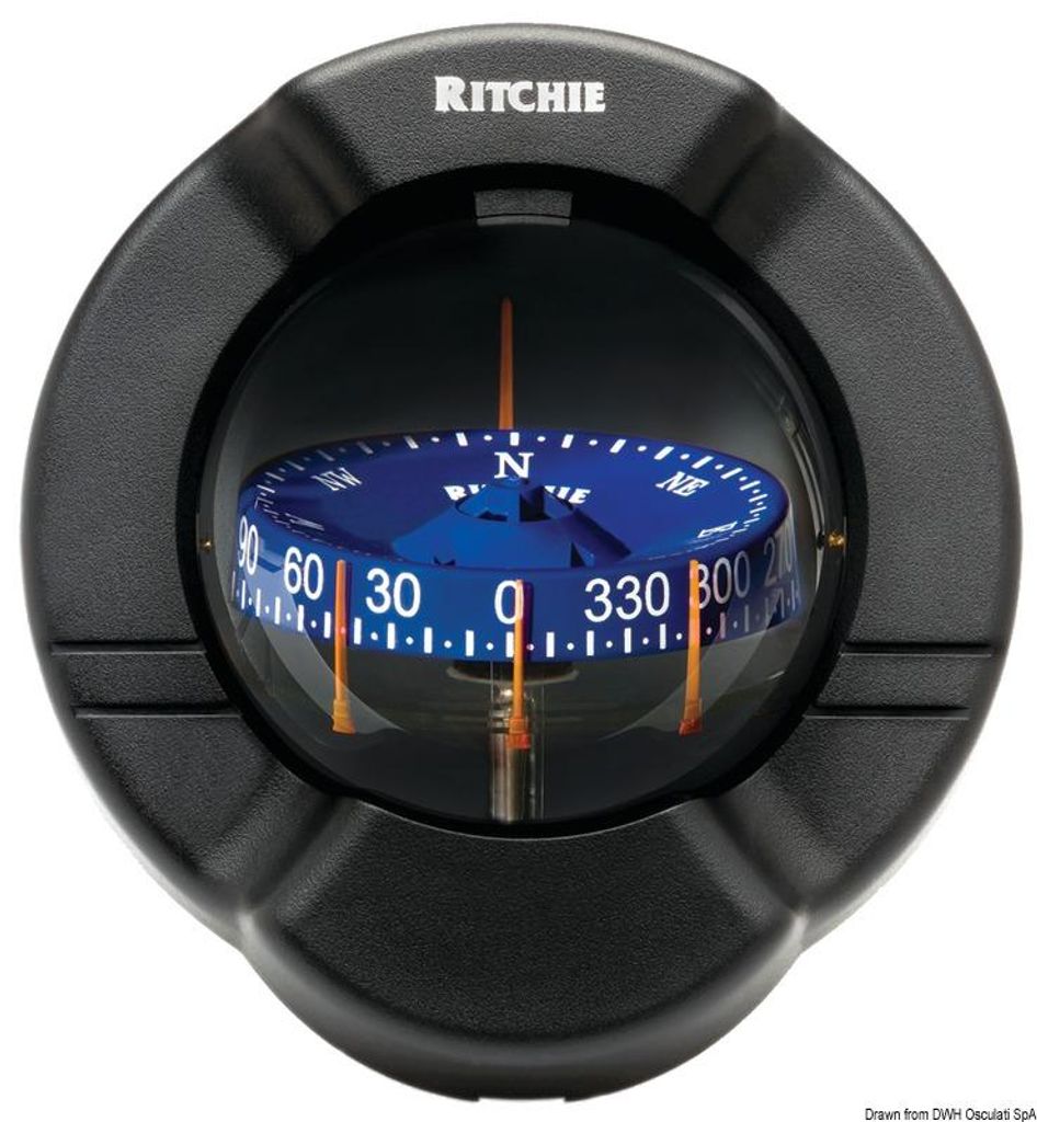 RITCHIE Venturi Segelkompass 3"3/4 schwarz/blau - Osculati 25.088.01