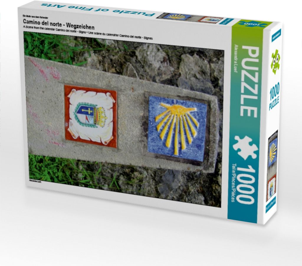 Calvendo Ein Motiv aus dem Kalender Camino del norte - Wegzeichen 1000 Teile Puzzle hoch 480x640mm, Luef Alexandra; 7419506