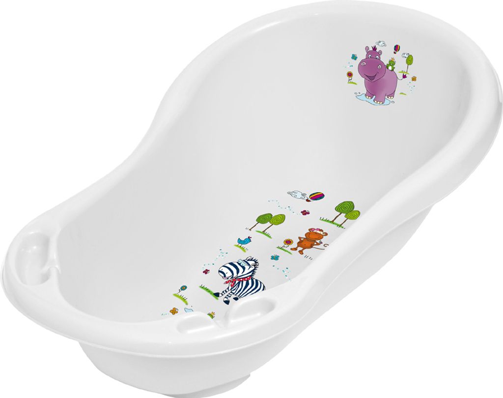 keeeper detská vanička "Maria hippo" so zátkou biela Obrázok produktu 1