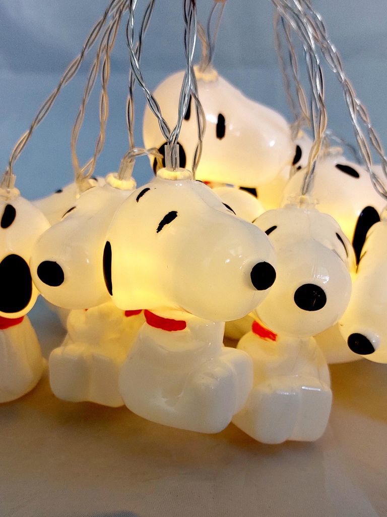 The Peanuts Snoopy LED Lichterkette 2m mit 10 LEDs warmweiß Produktbild 