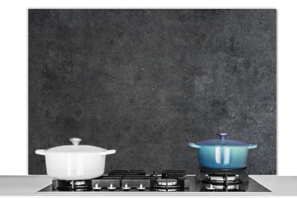 KitchenYeah Spritzschutz Küche - Küchenrückwand - Wandschutz für Herd und Spüle - Industriell - Schiefer - Grau - Strukturiert - Beton 120x...