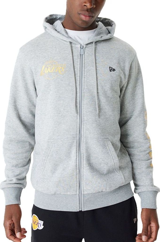 New Era NBA Zip Hoody - METALLIC Los Angeles Lakers - S