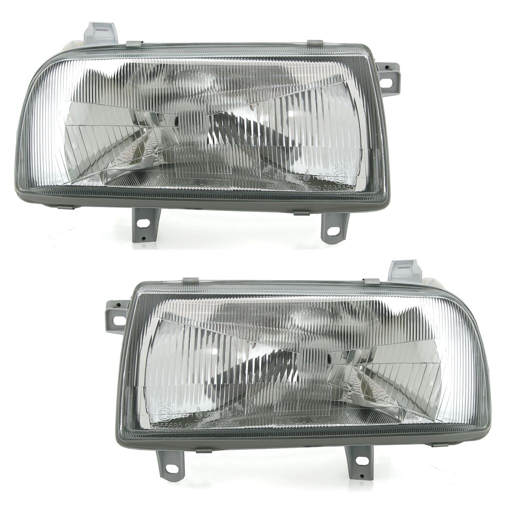 TYC Scheinwerfer Set für VW Vento Frontscheinwerfer H4 LWR Streuscheibe Halogen