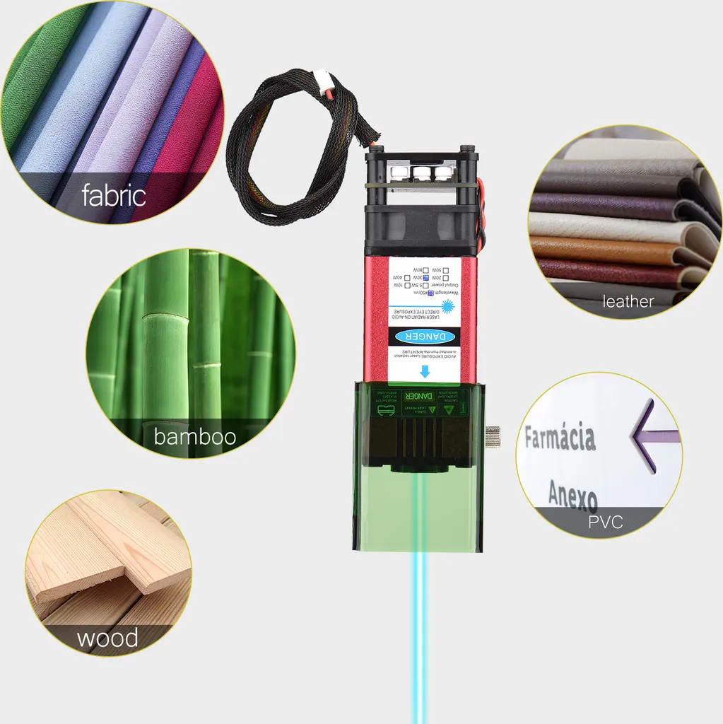 Module Laser 450nm à Focale Fixe 30W avec Protection Oculaire Intégrée