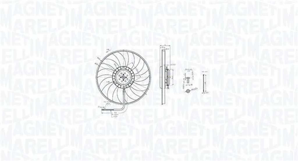 Ventilateur Moteur MAGNETI MARELLI 069422848010 pour AUDI A6 Avant C6