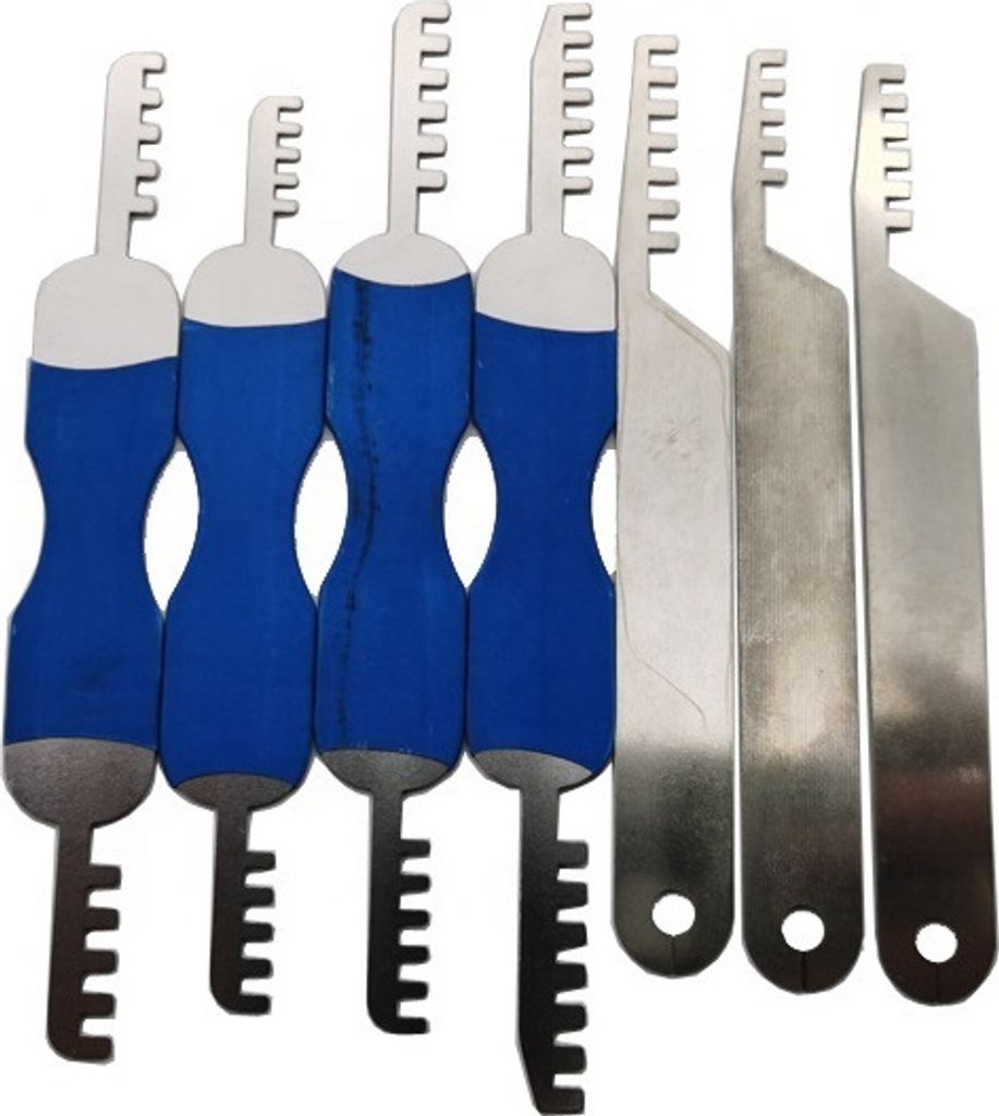 LockPick 7in1 Kammmesser-Set zum Öffnen von Produktbild 