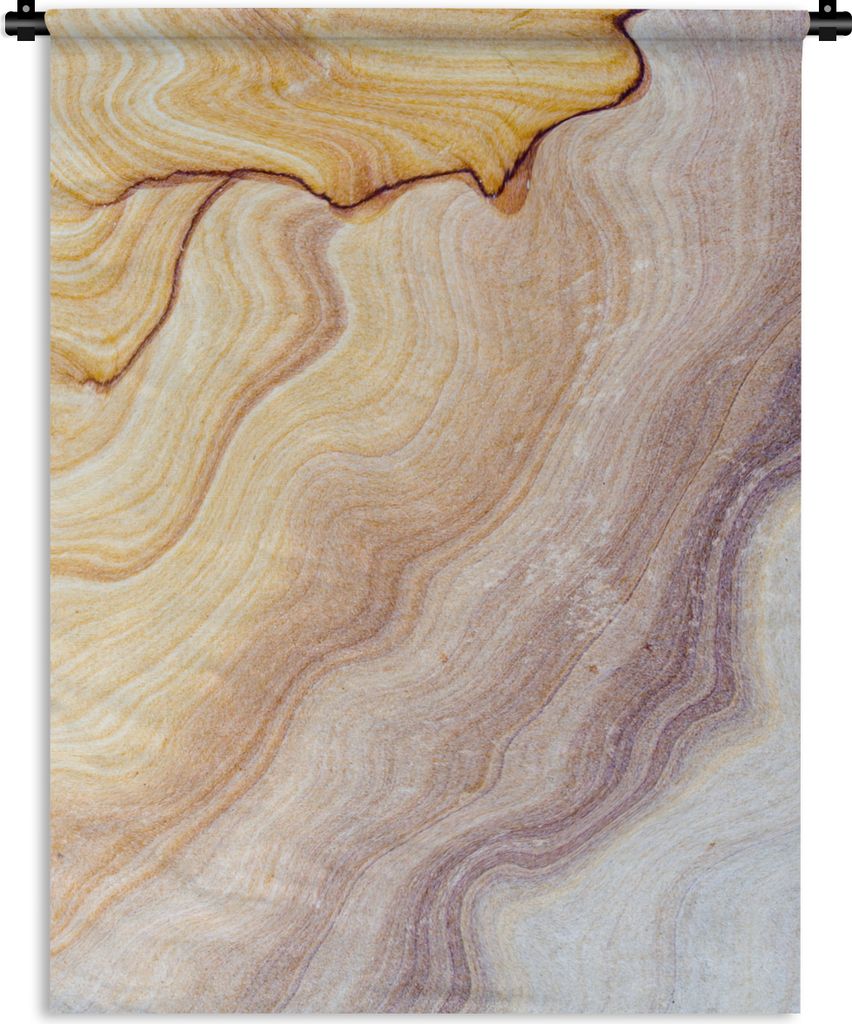 MuchoWow Wandteppich Wandbehang Marmor - Textur - Sandstein - Gold - Marmoroptik 150x200 cm Tapisserie Dekoration Wandtuch - Wandaufhängung - Mo...