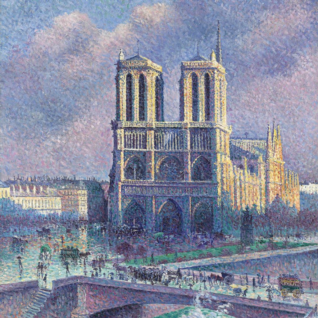 Paris Kunstdruck Bild - Notre-Dame De Paris, 1900 (100 x 100 cm)