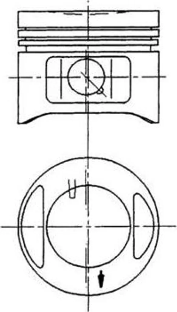 Pistone Completo KOLBENSCHMIDT 94910700 per Motori Fiat 1.1 FIRE