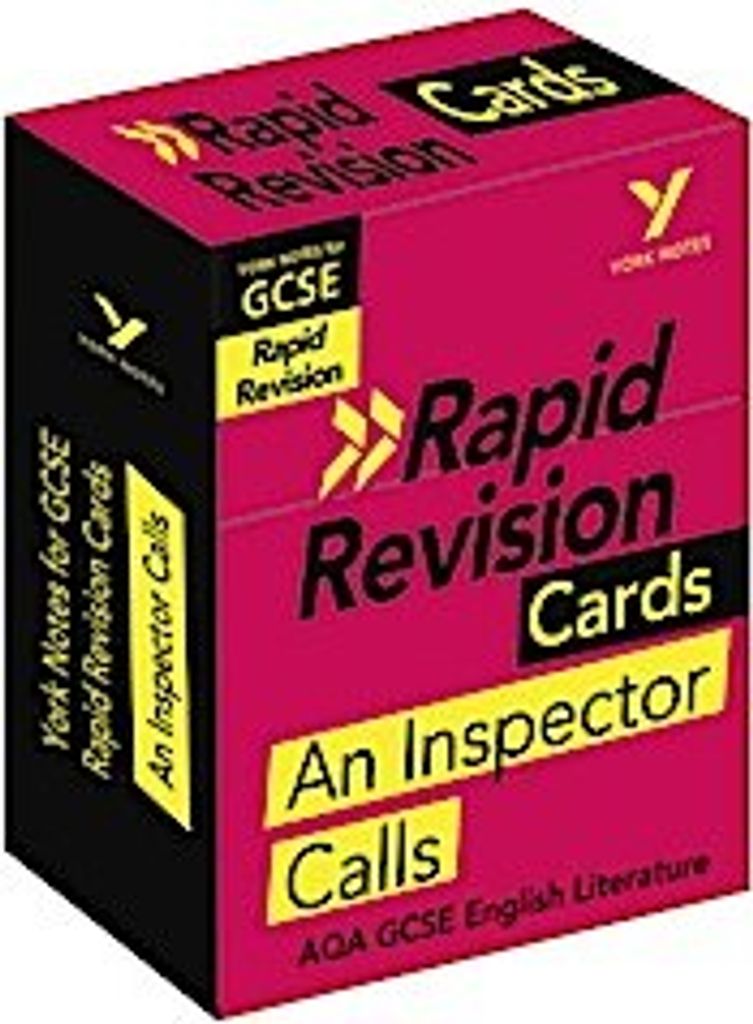 York Notes for AQA GCSE (9-1) Rapid Revision Cards: An Inspector Calls