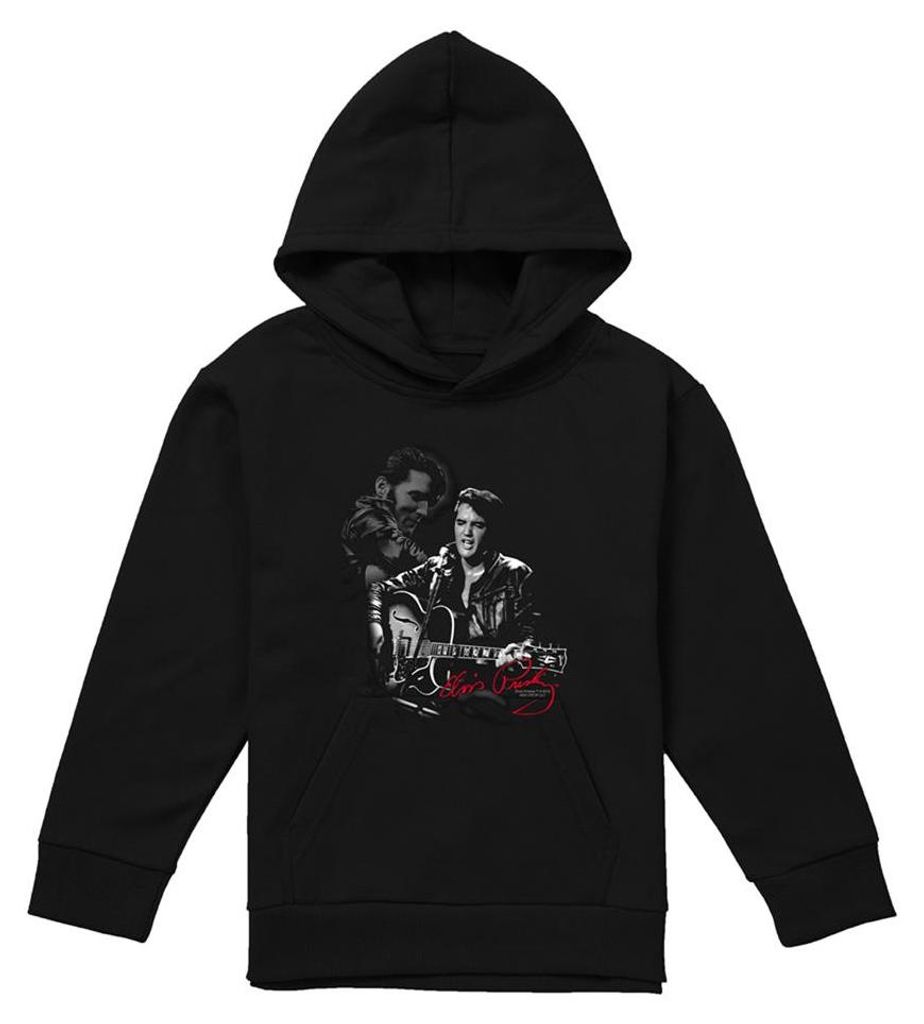 Elvis Presley - "Show Stopper" Kapuzenpullover für Kinder TV32348 (152-158) (Schwarz)
