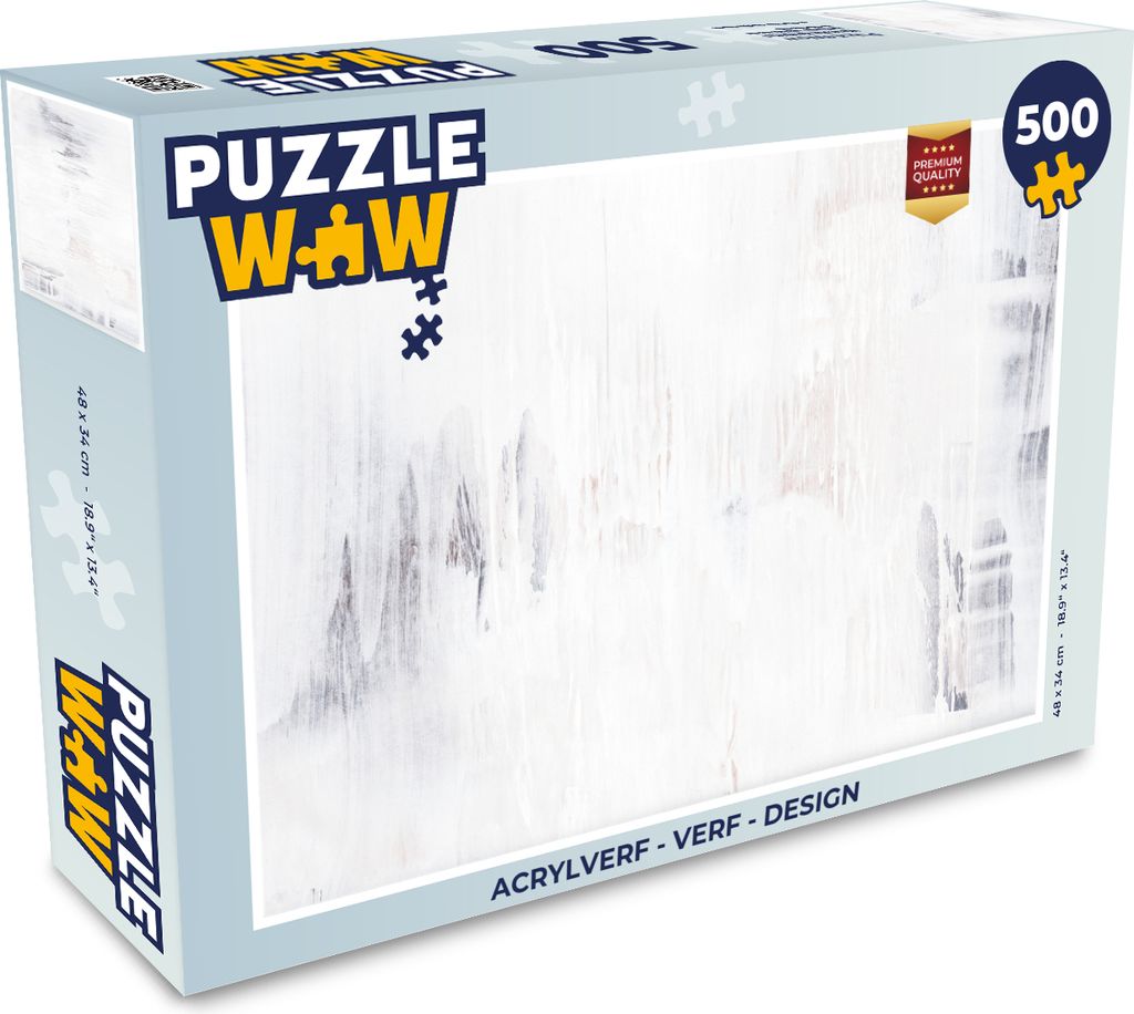 MuchoWow Puzzle 500 Teile Acrylfarbe - Entwurf - 500 Teile - Kinder - Selberbauen - Puzzlespiele
