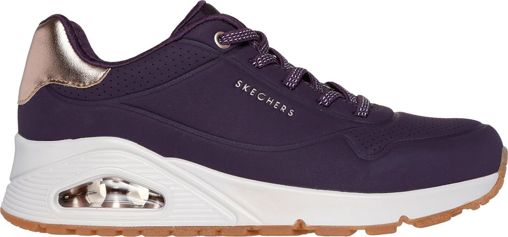 Skechers Uno Shimmer Away Violett DKPR Größe EU 40 Produktbild 