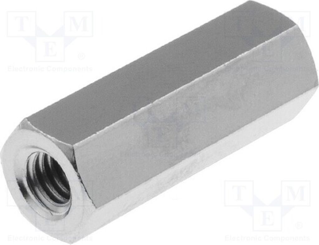 10x Distanzmuffe mit Gewinde Innengew: M4 20mm sechskant Messing 116X20 Distanzele