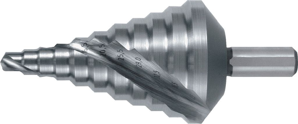 Stufenbohrer Bohrber.6,5-40,5mm HSS Spiralnut Z.2 Stufen 11 Produktbild 