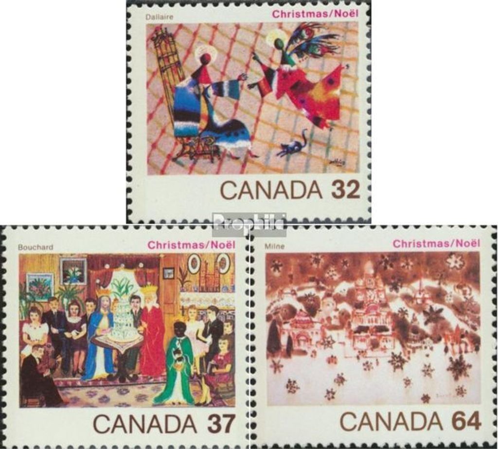 Briefmarken Kanada 1984 Mi 939-941 (kompl.Ausg.) postfrisch Weihnachten