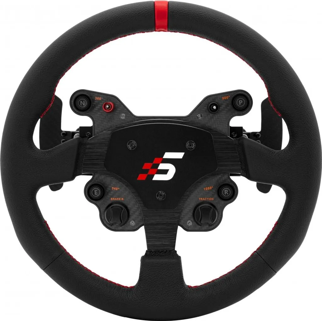 Volant Simagic GT1-SR cuir noir idéal pour le rallye et le GT sur simulateur