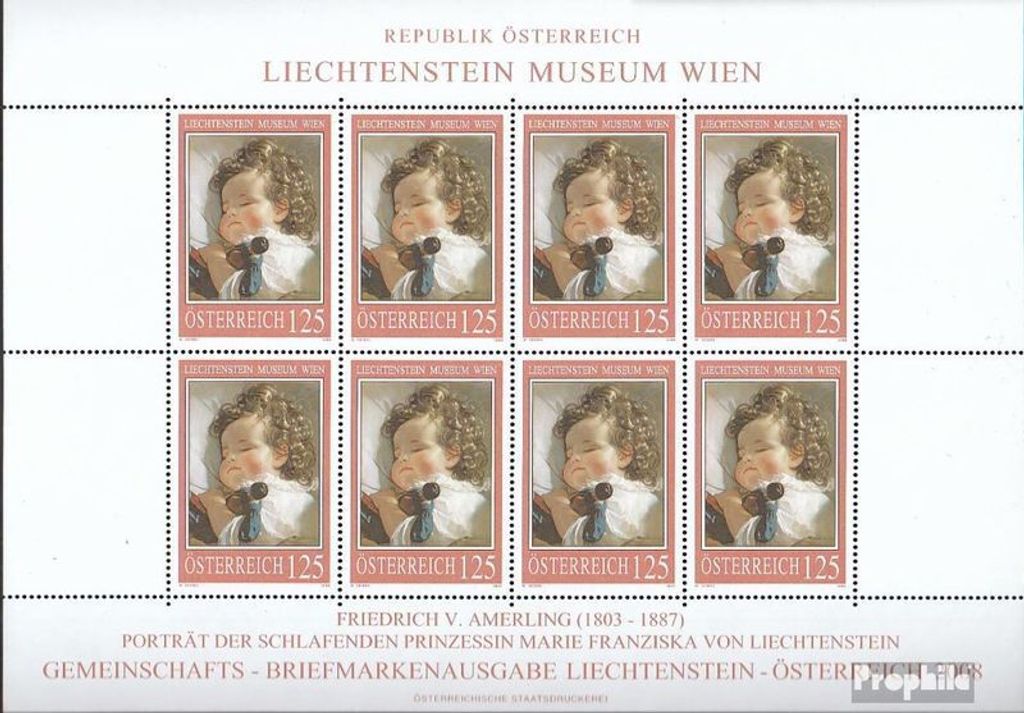 Briefmarken Österreich 2008 Mi 2720Klb Kleinbogen (kompl.Ausg.) gestempelt Gemälde