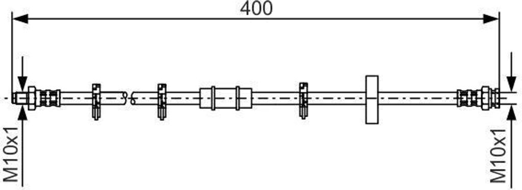 BOSCH 1 987 476 413 - OE 71736955 Bremsschlauch für Uno