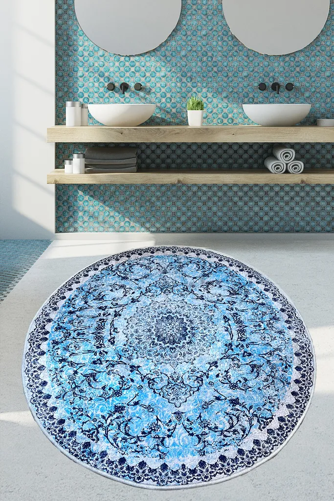 Mijolnir Raiya Tappeto Bagno 80x80 Multicolore in Poliestere