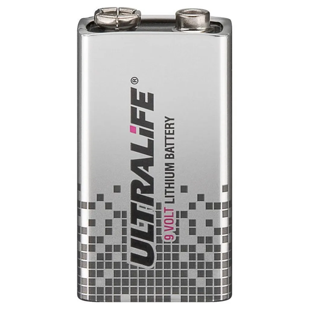 Pile Ultralife 6F22 9V Lithium U9VL-J-P Haute Performance Longue Durée