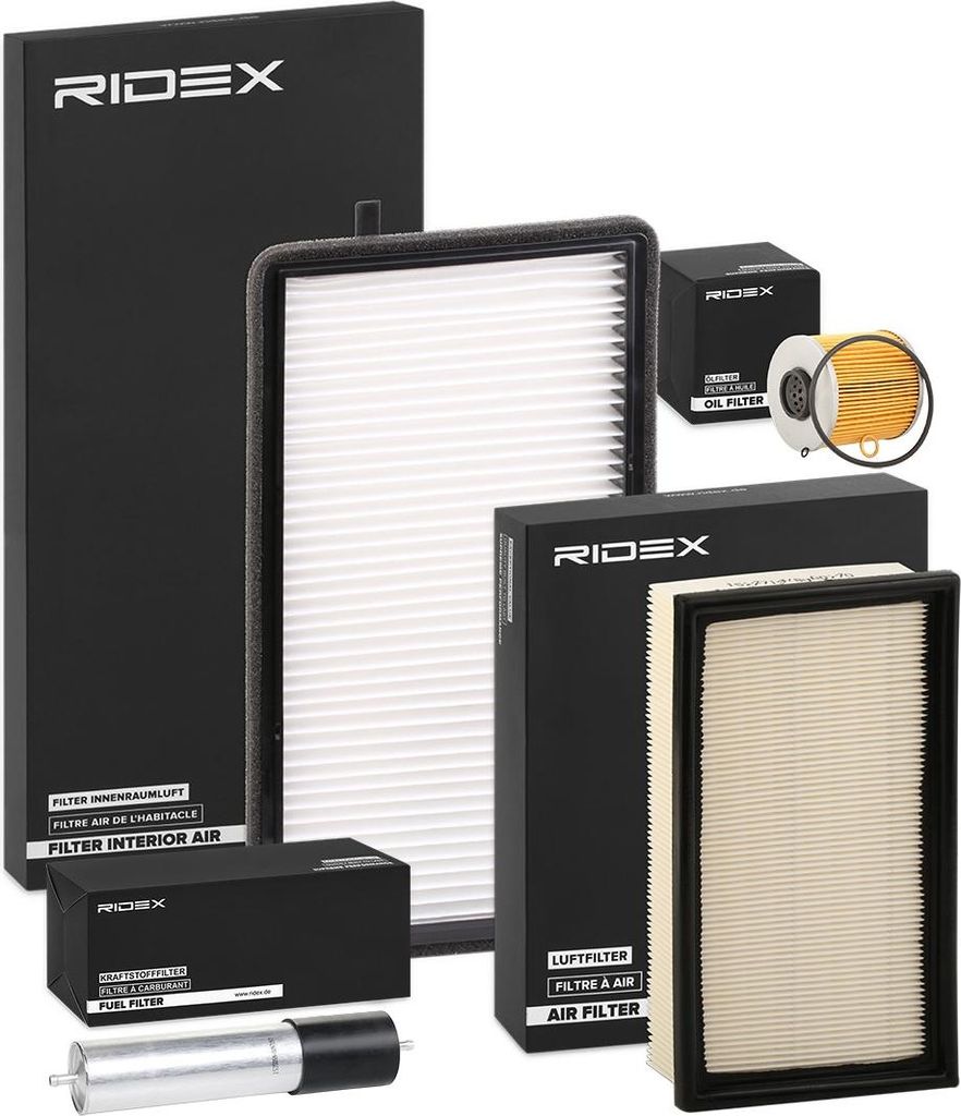 RIDEX Filterset Inspektionspaket Filtersatz für BMW 3 Limousine (E36) 3 Coupe (E36) 3 Compact (E36) 3 Cabrio (E36) 3 Touring (E36)