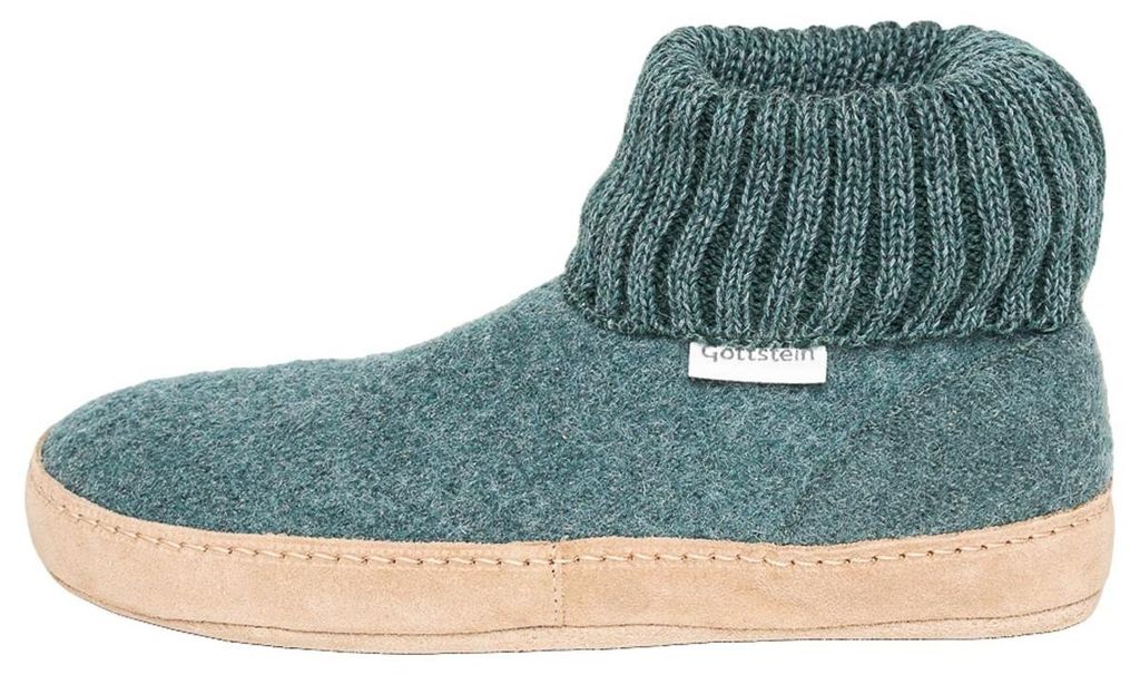 Gottstein Dakota Hüttenschuh Aus Schafwolle, Weiche gepolsterte Innensohle, Aus robustem Walkstoff