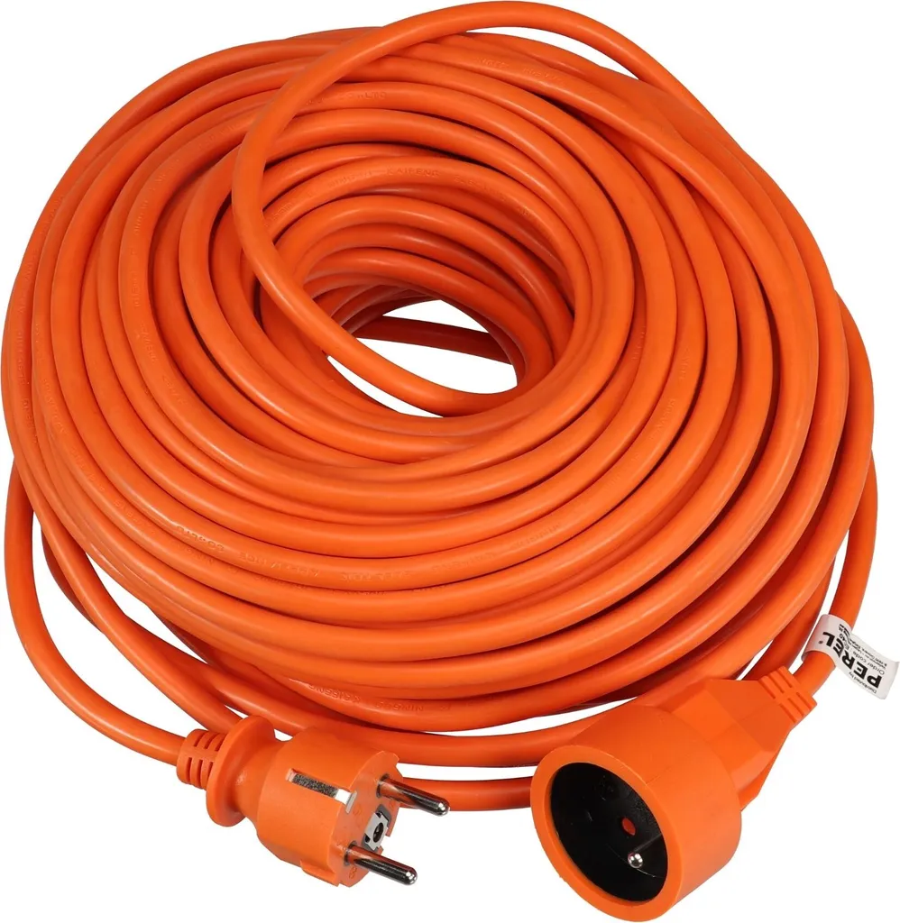 Offerta Prolunga 40 Metri 3G1.5 Arancio Presa Francese 3680W Max