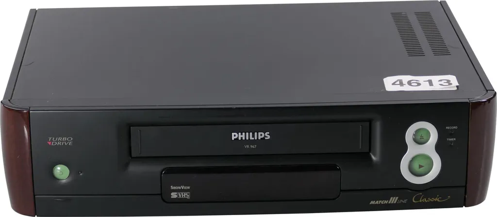 Lecteur Enregistreur S-VHS Philips VR967 Matchline Hi-Fi Turbo Drive