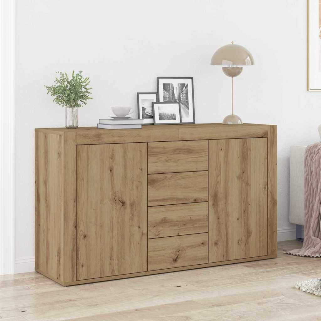 vidaXL Komoda Artisan dub 120 x 36 x 69 cm drevený materiál Obrázok produktu 