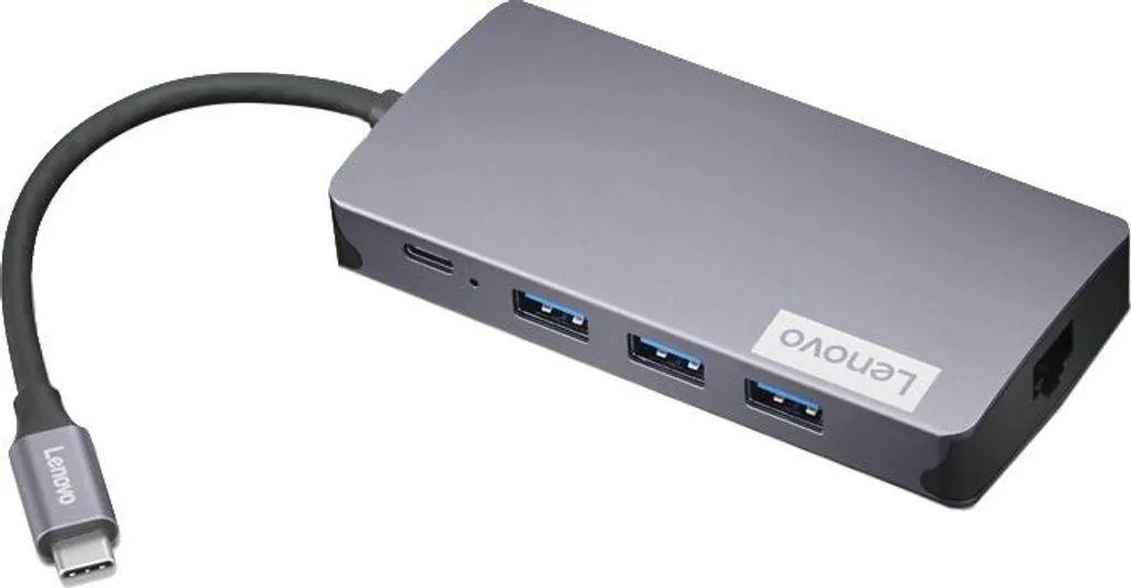 Lenovo GX91M73946 USB-C Travel Dock - Hub Portatile 100W PD Grigio