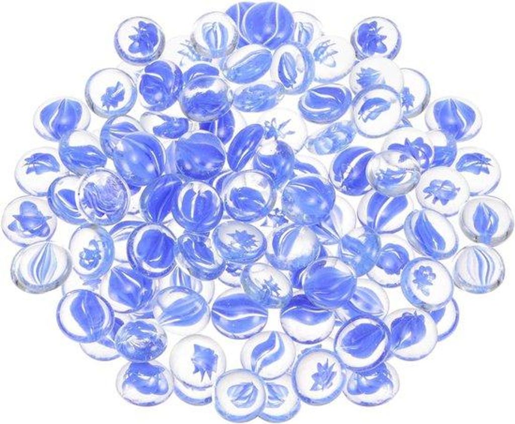 Reflektierende Vaseinfüllung für Feuerkörbe und Aquarium 1000g blau