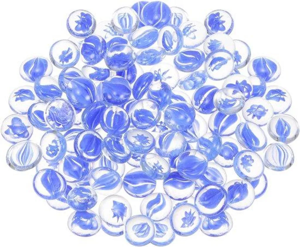 Décoration Bleue pour Brasero et Aquarium - Verre de Feu 1000g Pro