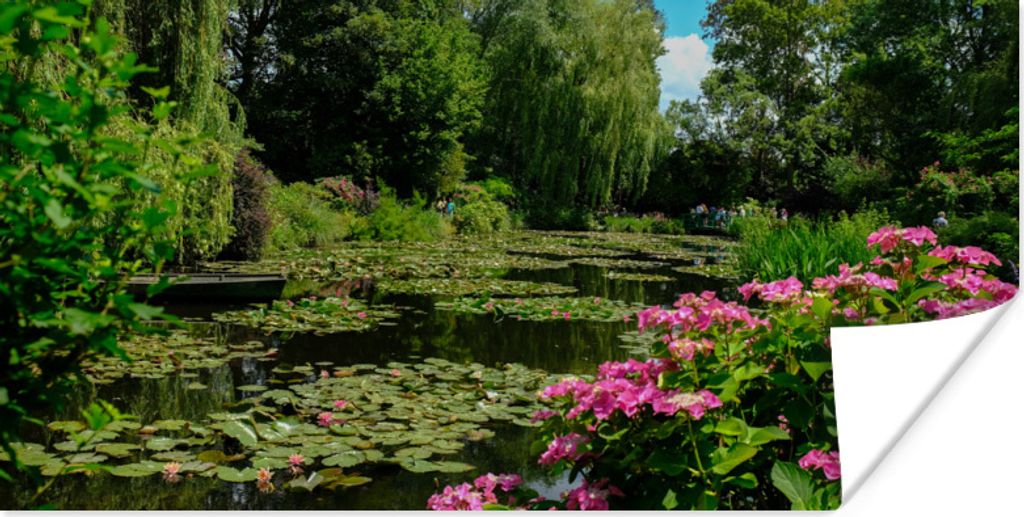 MuchoWow Poster Sommertag mit Seerosen im Garten von Monet in Frankreich 120x60 cm - Bild
