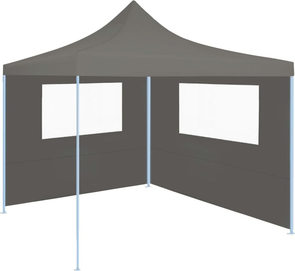 vidaXL Pavillon-Seitenwand mit Fenstern 4x2 m Anthrazit Produktbild 