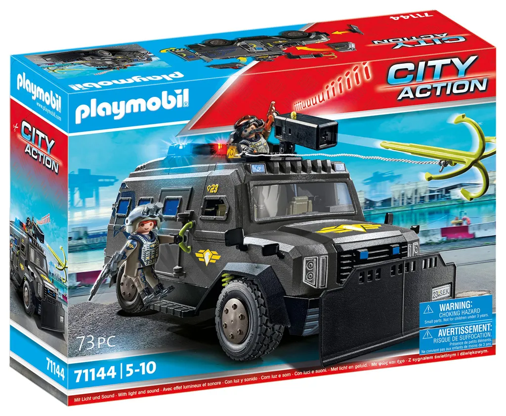 71144 City Action Véhicule tout-terrain SWAT Playmobil pour enfant