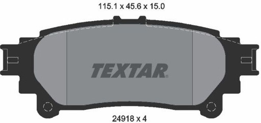 Textar Bremsbelagsatz vorne für für Lexus RX L1 Toyota Mirai Prius Plus