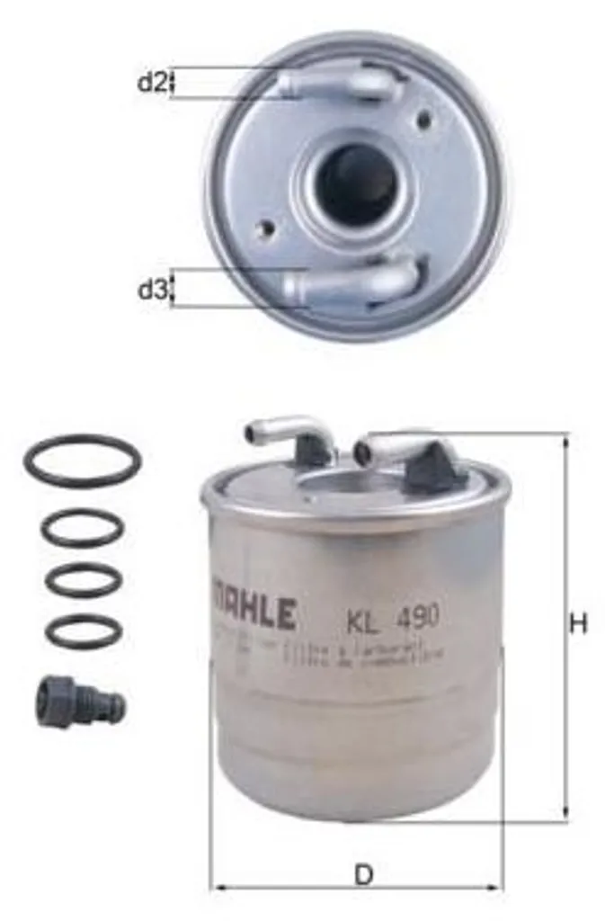 Évitez les pannes d'injection avec le filtre diesel KNECHT KL 490D