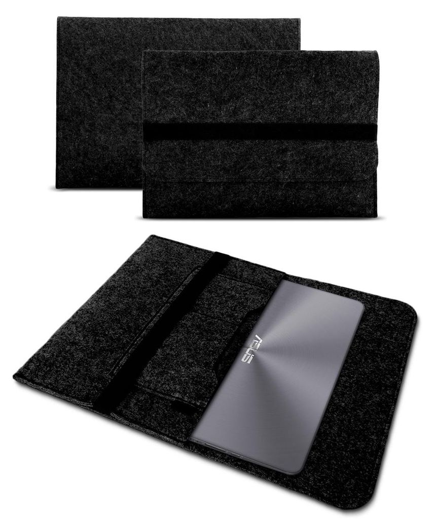 Sleeve Hülle für ASUS ZenBook Duo 14 Tasche Filz Notebook Case SchutzhülleFarbe Filz Sleeve:Dunkel Grau