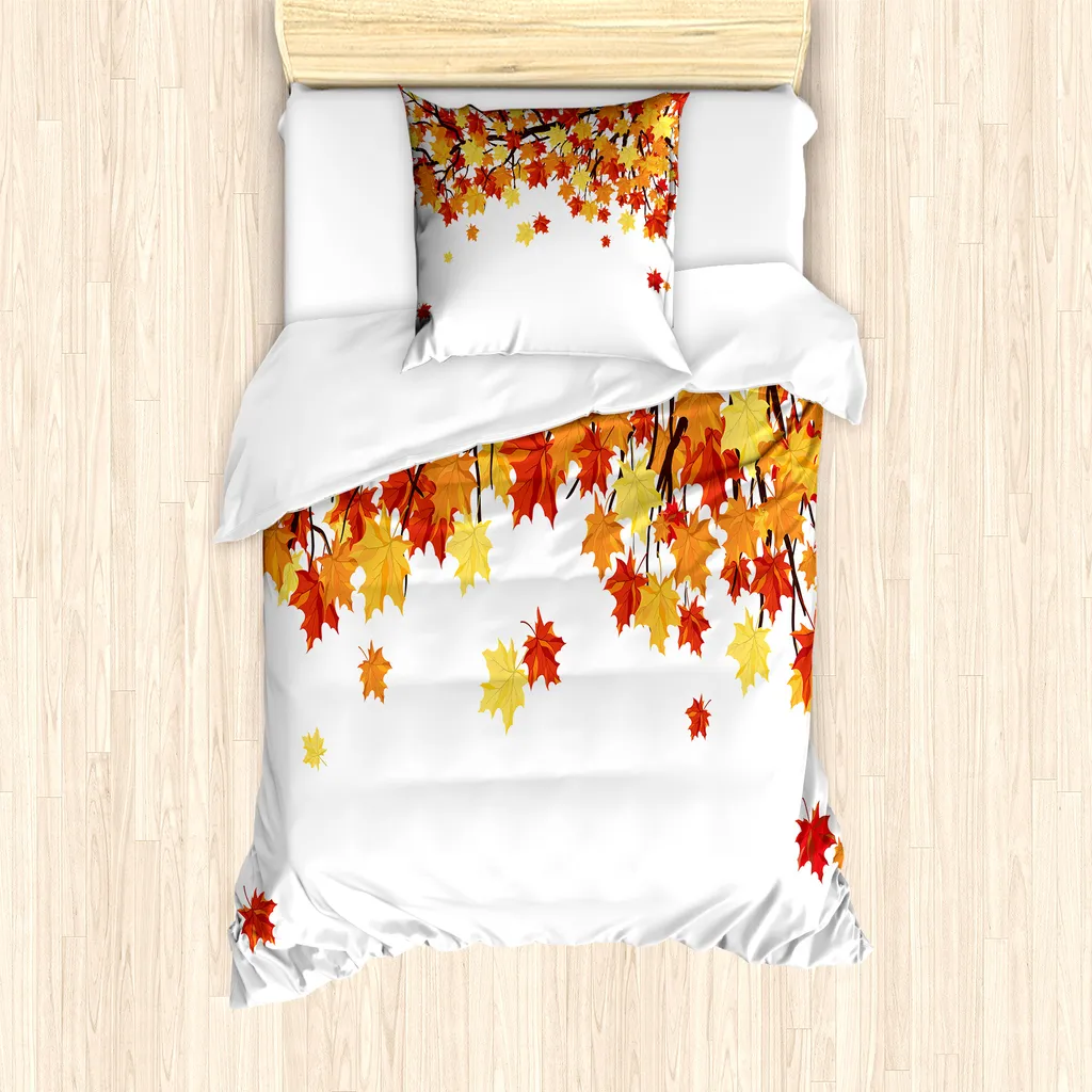 ABAKUHAUS Copripiumino Antiacaro Singolo 135x200 Autunno