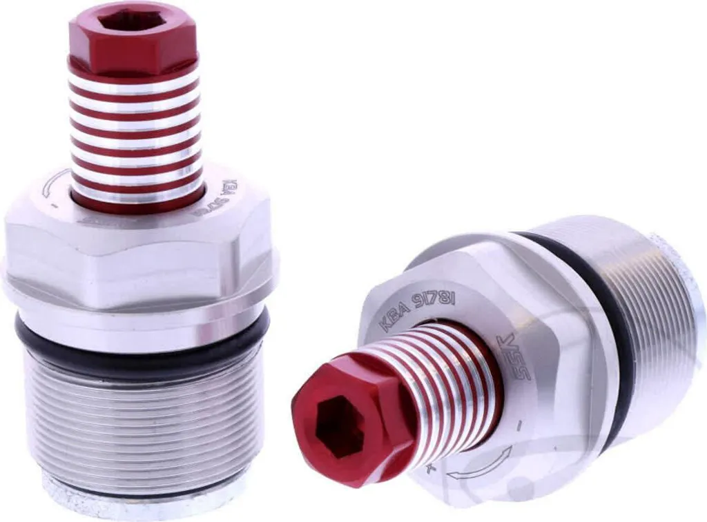 Bouchons de Fourche Réglables YSS 31XM26X1 Haute Précision Aluminium