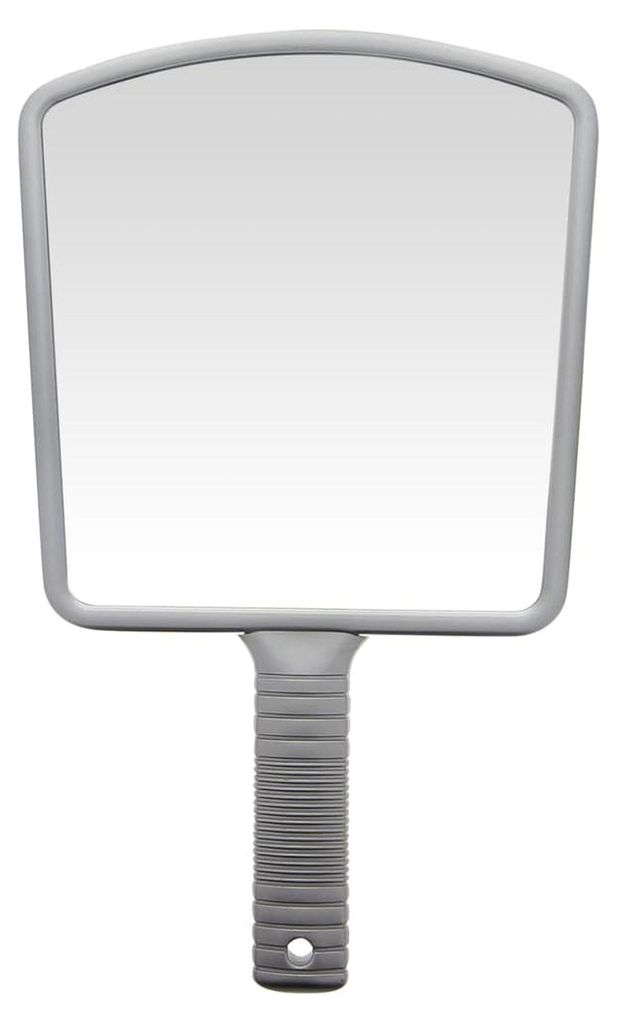 Handspiegel Friseur 36 x 22 cm, Silber