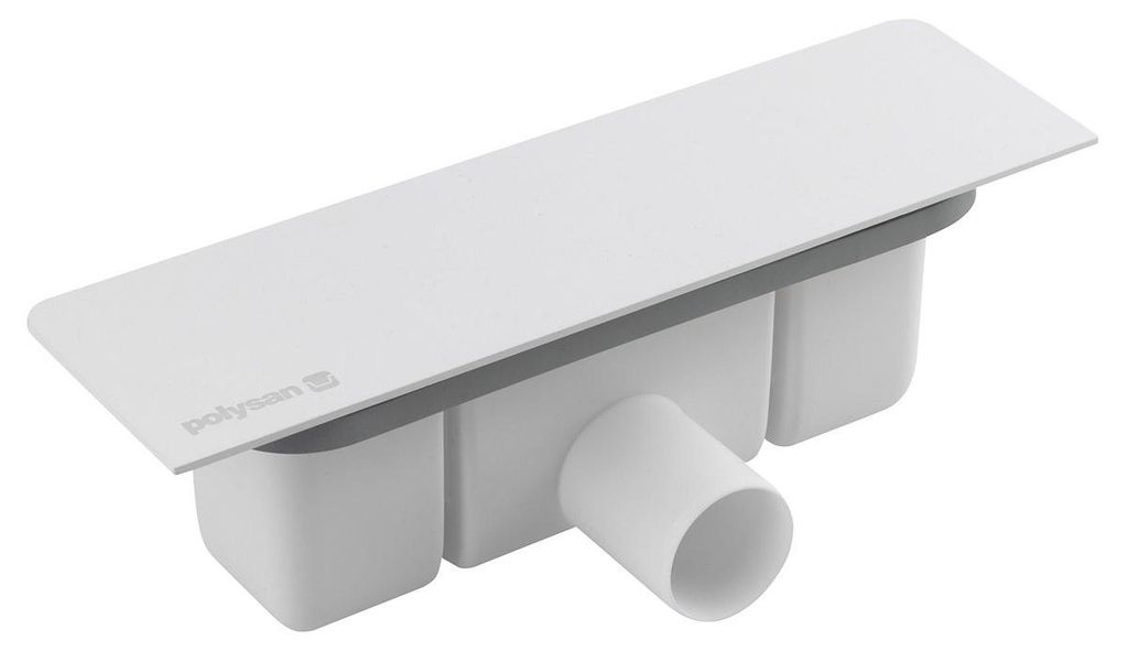 Polysan KAZUKO Wannensiphon, DN40, Deckel weiß