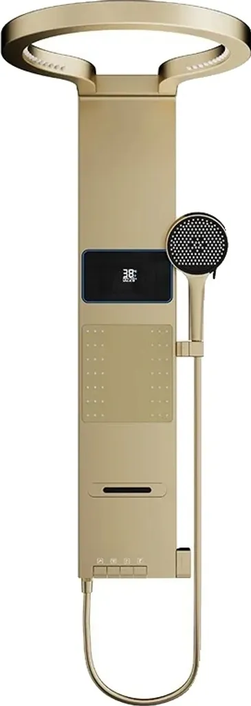 Douche LED Gold anti-brûlure avec affichage digital de température LCD