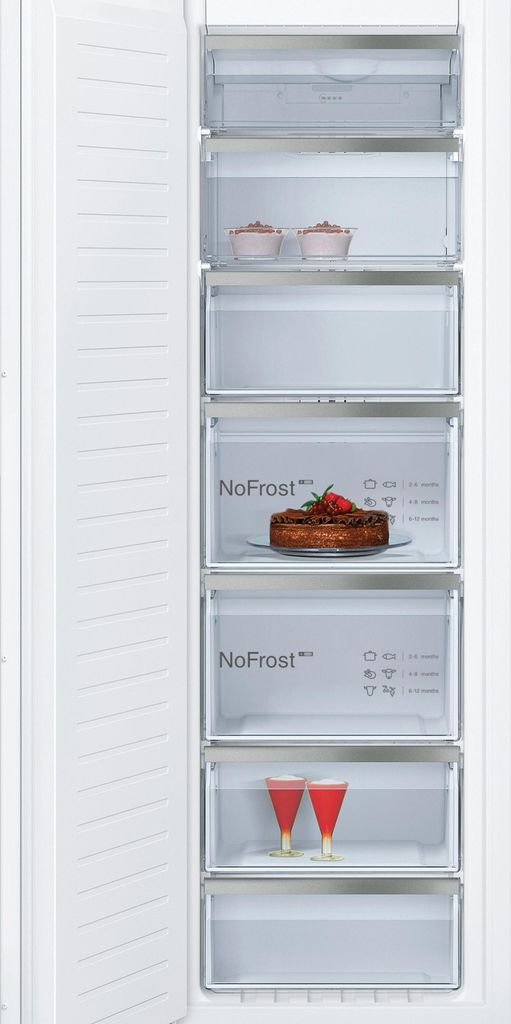 Neff GI7813CE0 N70 Einbau-Gefrierschrank, Nischenhöhe: 178 cm, 212 L, Flachscharnier, No Frost, Vario Zone, Soft Close