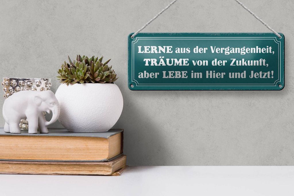 Blechschild Spruch 27x10cm lerne träume lebe Kaufland.de