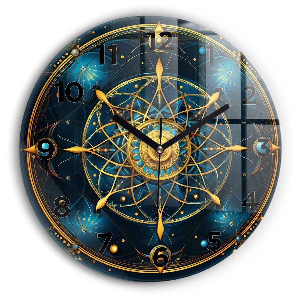 Wallfluent Wanduhr – Stilles Quarzuhrwerk - Uhr Dekoration Produktbild 